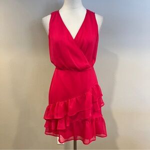 Express sleeveless bright Pink mini Dress size extra small